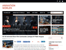 Tablet Screenshot of animationworlds.com